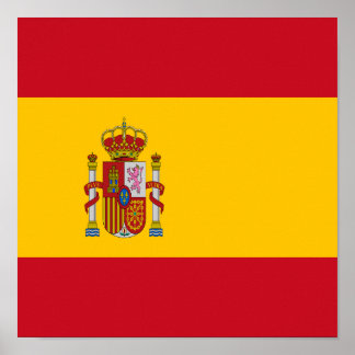 Poster Bandeira espanha País espanhol Orgulho Doméstico E