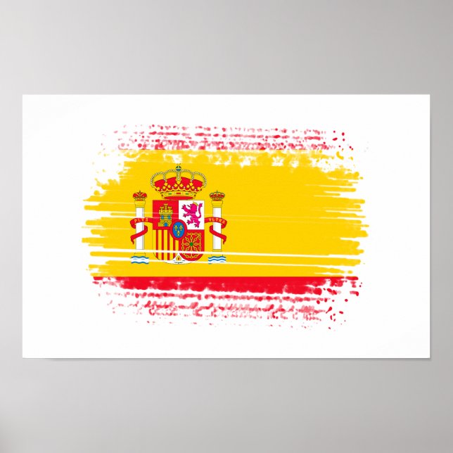 Poster bandeira espanhola (Frente)