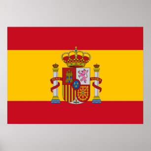 Poster bandeira espanhola