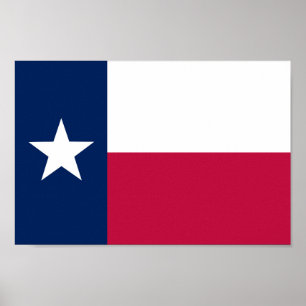 Poster Bandeira estatal do Texas