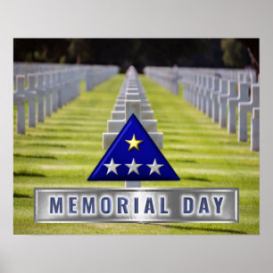 Poster Bandeira Folgada do Dia do Memorial