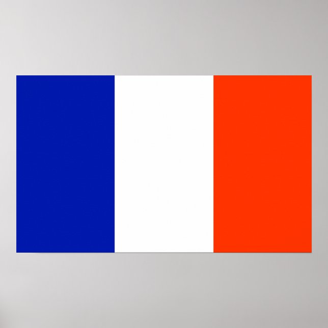 Póster bandeira frança (Frente)