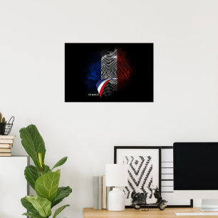 Poster bandeira francesa