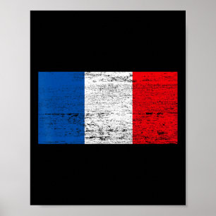 Poster Bandeira Francesa Bandeira da França Viva La Franç
