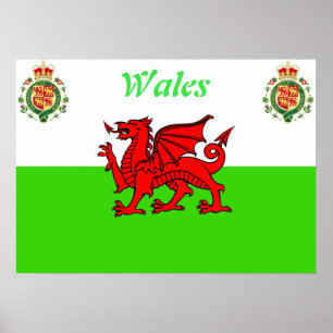 Póster Bandeira galesa