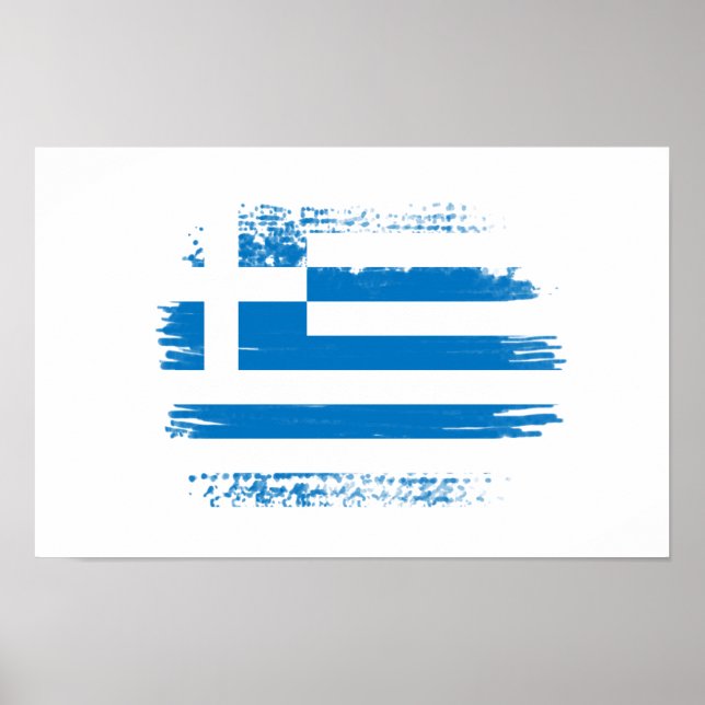 Poster bandeira grega (Frente)