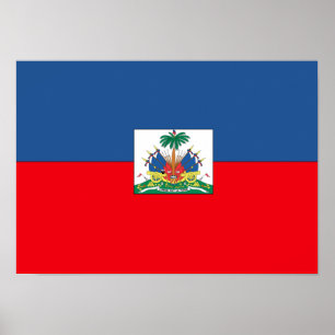 Póster Bandeira haitiana