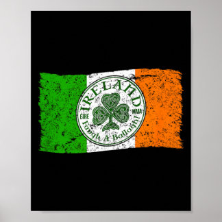 Poster Bandeira Irlanda Éire MMA Faugh a Ballagh