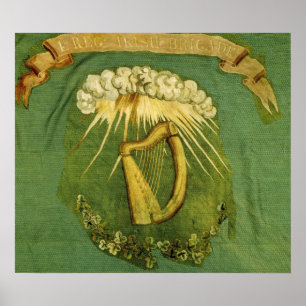 Póster Bandeira irlandesa da brigada