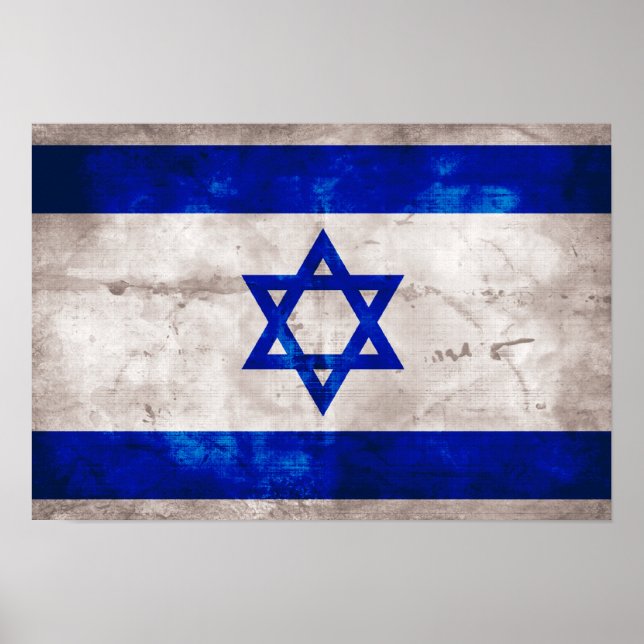 Póster Bandeira israelita (Frente)