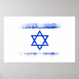 Poster bandeira israelita