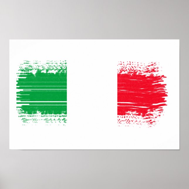 Poster Bandeira italiana (Frente)