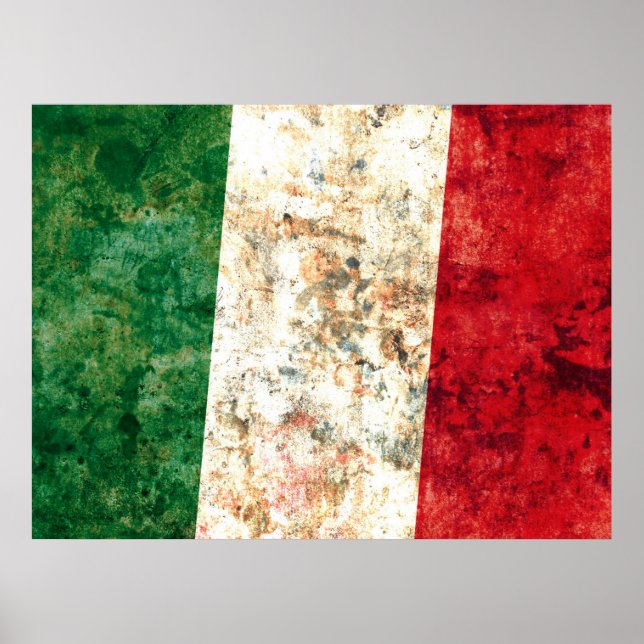 Poster Bandeira italiana (Frente)