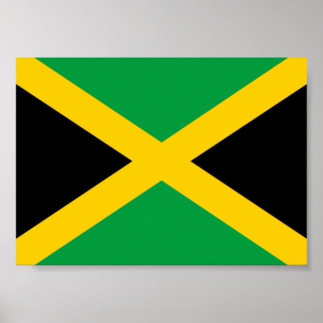 Póster Bandeira jamaicana (Frente)