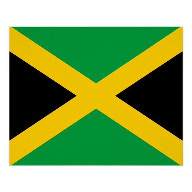 Póster Bandeira jamaicana (Frente)