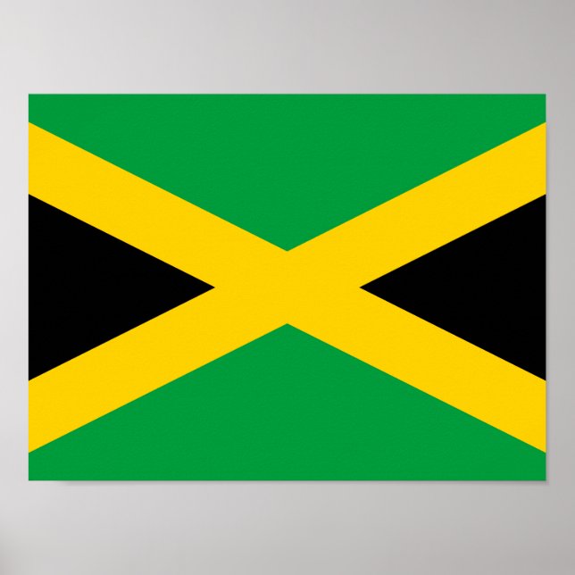 Poster Bandeira jamaicana (Frente)
