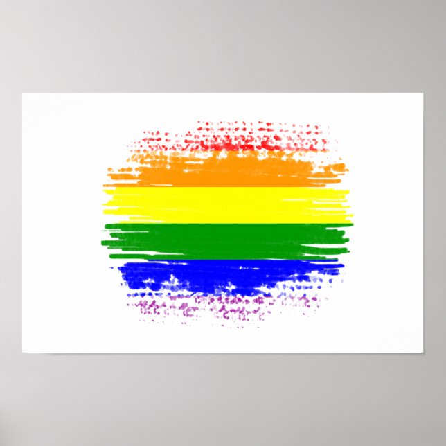 Poster bandeira LGBT (Frente)
