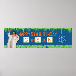 Poster Bandeira louca do cientista para o cristão