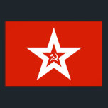 Póster Bandeira Marinho soviética<br><div class="desc">Viva a guerra fria com esta poster da bandeira do marinho soviético.</div>