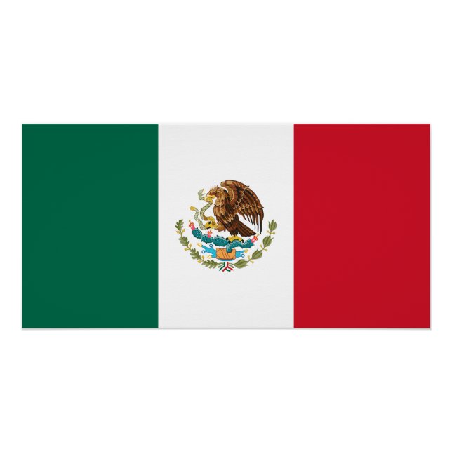 Póster Bandeira Mexicana (Frente)