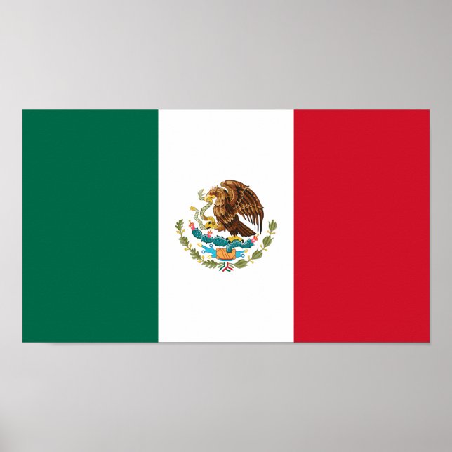Poster Bandeira mexicana (Frente)