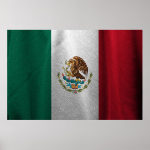 Poster Bandeira mexicana