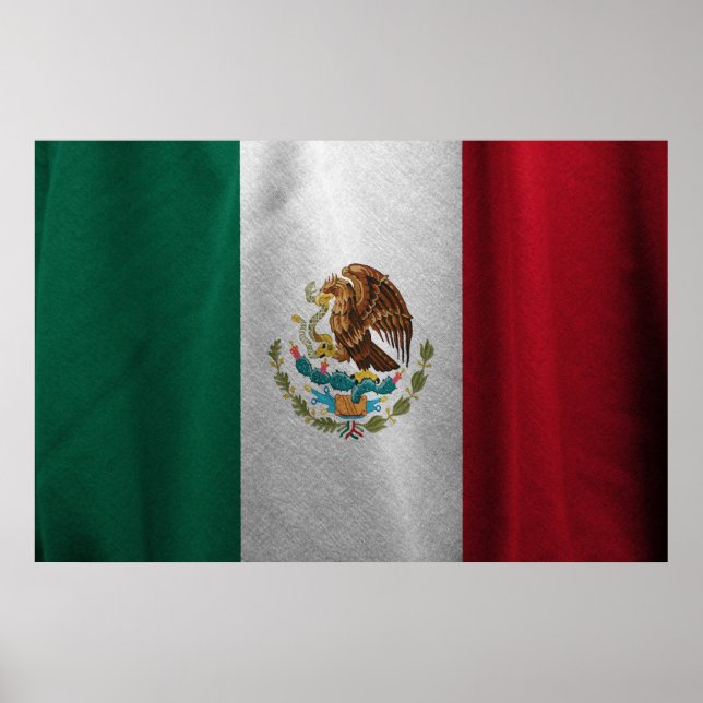 Poster Bandeira mexicana (Frente)