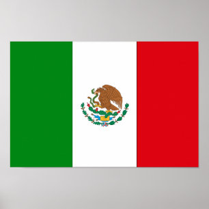 Póster Bandeira mexicana