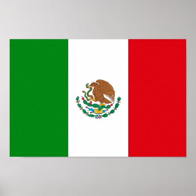 Póster Bandeira mexicana (Frente)