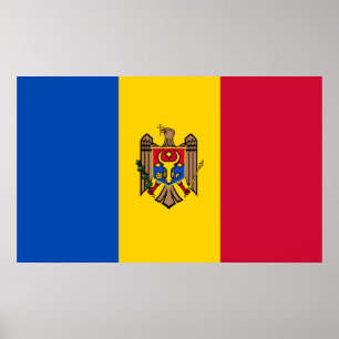 Poster Bandeira Moldovan