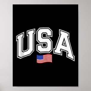 Poster Bandeira Nacional Americana Patriótica 4º De Julho