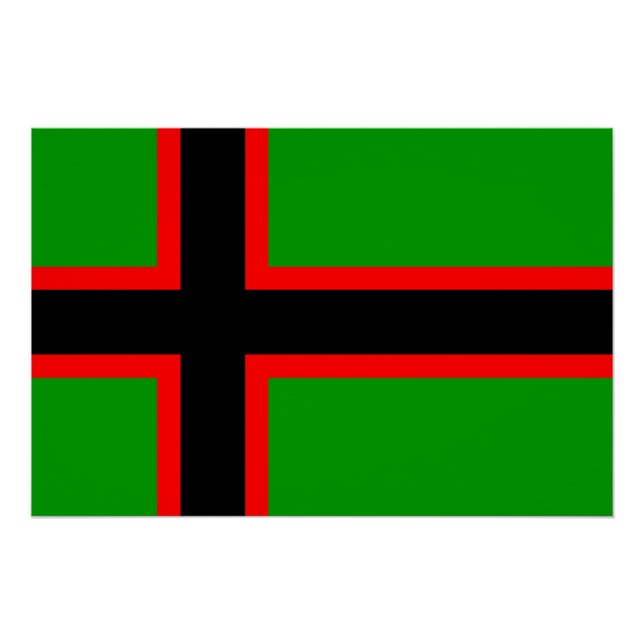 Póster Bandeira Nacional da Carélia (Frente)