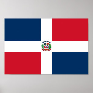Poster Bandeira Nacional da República Dominicana