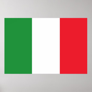 Póster Bandeira nacional de Italia