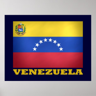 Póster Bandeira nacional venezuelana