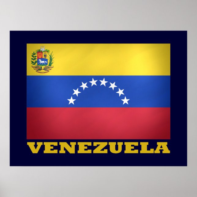 Póster Bandeira nacional venezuelana (Frente)