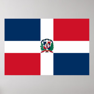 Póster Bandeira naval da República Dominicana, Dominica