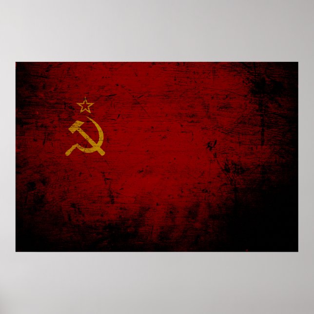 Poster Bandeira Negra da União Soviética (Frente)