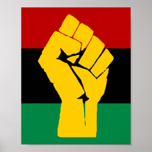 Poster Bandeira Pan-Africana de Energia Preta