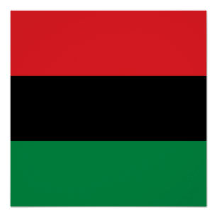 Póster Bandeira Pan-Africana UNIA