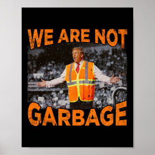 Poster Bandeira para Trump - Não somos a bandeira Garge M