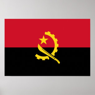 Póster Bandeira Patriótica Angolana