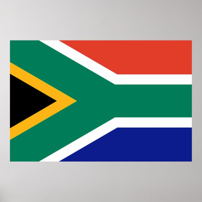 Póster Bandeira Patriótica da África do Sul Bokke (Frente)
