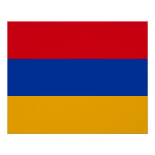 Póster Bandeira Patriótica da Armênia