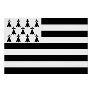Póster Bandeira Patriótica da Bretânia