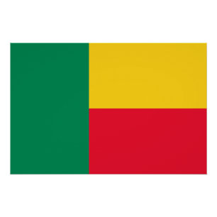 Póster Bandeira Patriótica do Benim