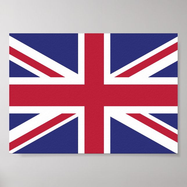 Póster Bandeira Patriótica do Reino Unido (Frente)