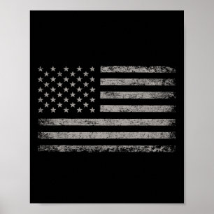 Poster Bandeira Patriótica Dos Eua Em 4 De Julho Para Hom
