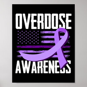 Poster Bandeira Patriótica Dos EUA Sobredose De Drogas So