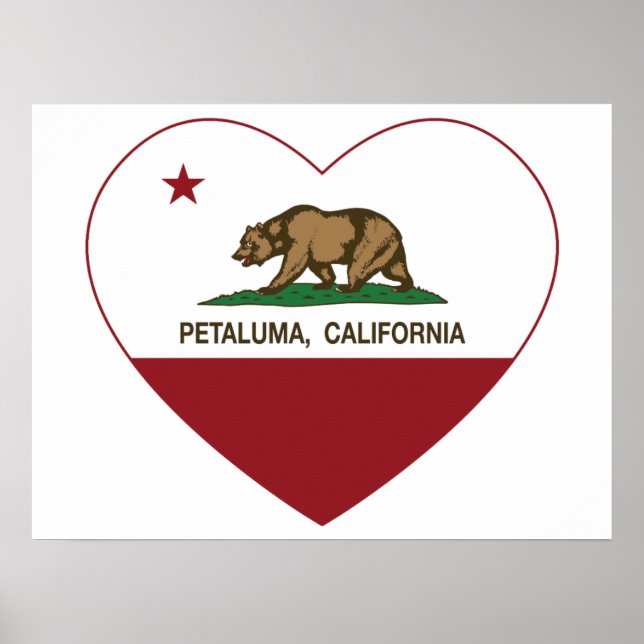Póster bandeira petaluma, do califórnia (Frente)